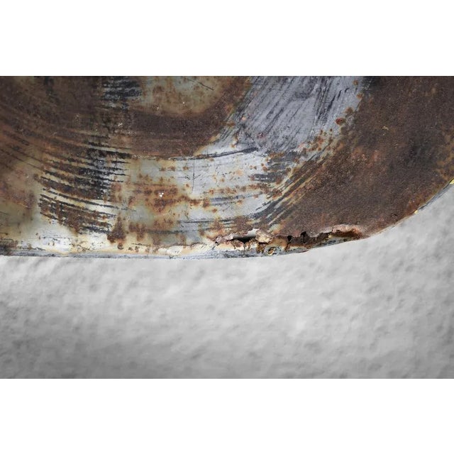 Large Vintage Polish Industrial Metal Letter J, 1950s For Sale - Image 9 of 11