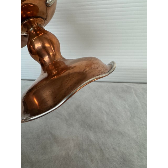 Antique Sterling + Copper Loving Cup Vase For Sale - Image 10 of 12
