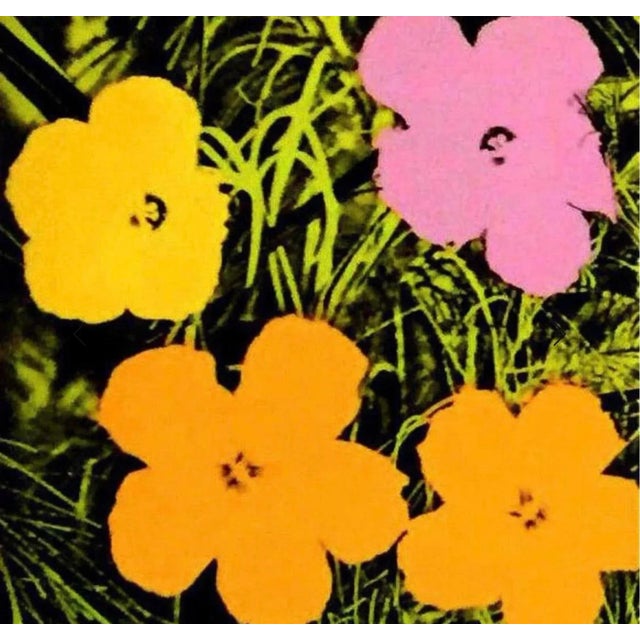 Oversized Flowers 1970 Andy Warhol Foundation Offset Lithograph Pop Art Museum Exhibition Poster For Sale - Image 10 of 12