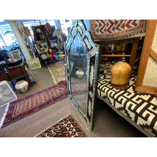 20th Century Large Etched Venetian Mirror For Sale - Image 12 of 14