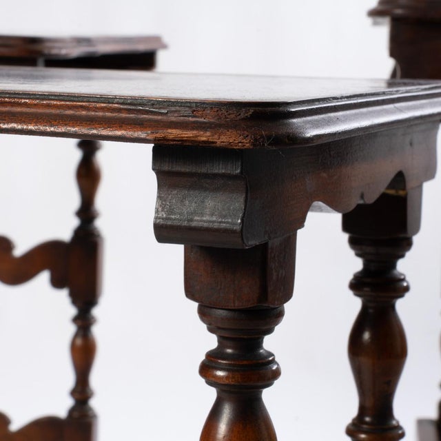 Late 19th Century Walnut Nesting Tables For Sale - Image 13 of 17