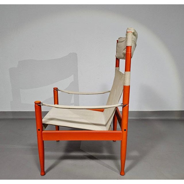 Model 30 Safari Lounge Chair by Erik Worts for Niels Eilersen, Denmark, 1960s For Sale - Image 6 of 18