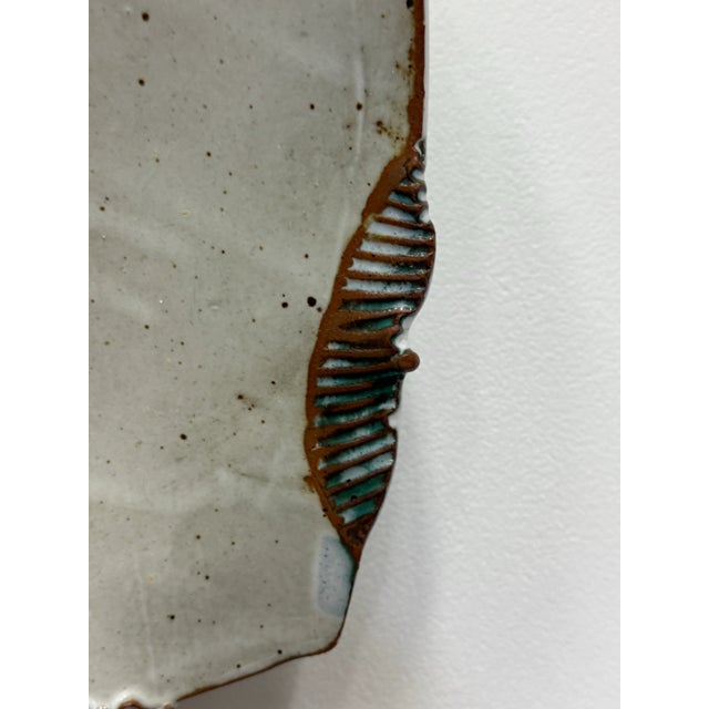 Ceramic Vintage Studio Pottery Decorative Charger For Sale - Image 7 of 9
