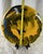 Large Vintage Studio Art Glass – Yellow & Cobalt Sculptural Decor, 13” For Sale - Image 10 of 12
