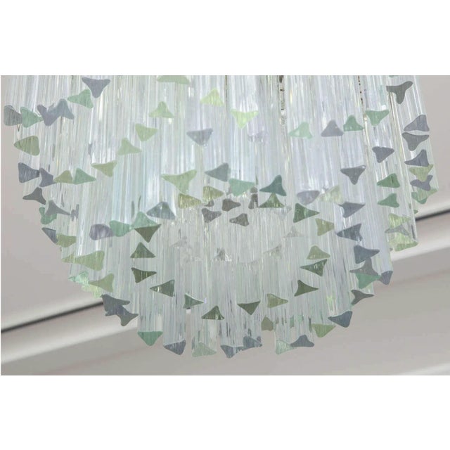 Glass Six-Tier Venini Chandelier For Sale - Image 7 of 9