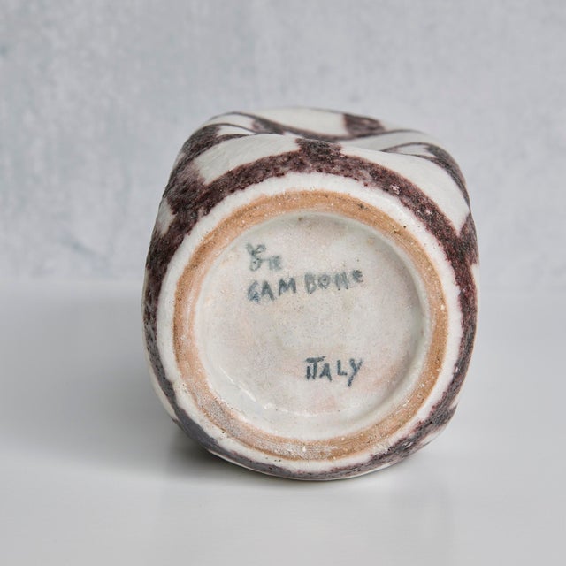 Rare Guido Gambone Signed Vase For Sale In Los Angeles - Image 6 of 7