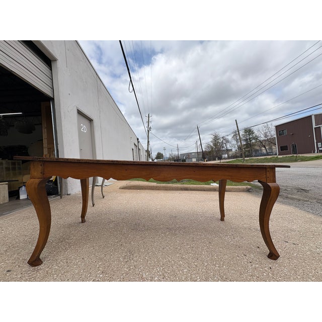 19th Century French Louis XV Style Walnut Table For Sale - Image 9 of 12