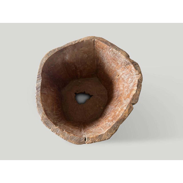 Hand Carved Ancient Teak Wood Container For Sale In New York - Image 6 of 7