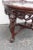 Wood Early Victorian Heavy Hand Carved Cherub Inlay Coffee Table With Glass Tray For Sale - Image 7 of 13