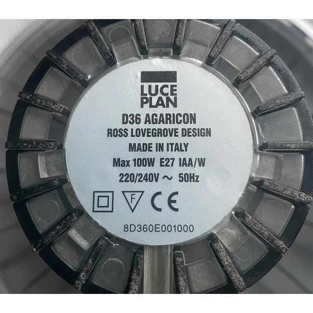 Mid-Century Modern Transparent D36 Agaricon Table Lamp by Ross Lovegrove for Luceplan For Sale - Image 3 of 7