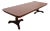 Baker Furniture Regency Banded Mahogany Double Pedestal Extension Dining Table, Newly Refinished For Sale