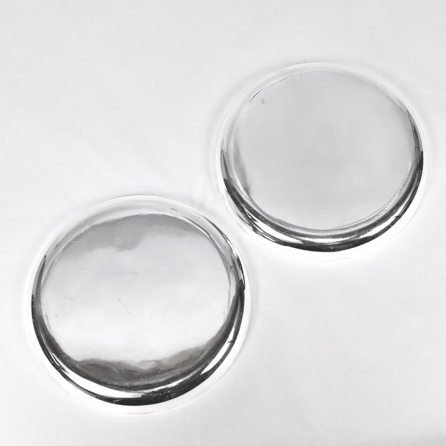 Pair of Signed Mid-Century Asprey & Co. Sterling Silver Wine Bottle Coasters For Sale - Image 14 of 14