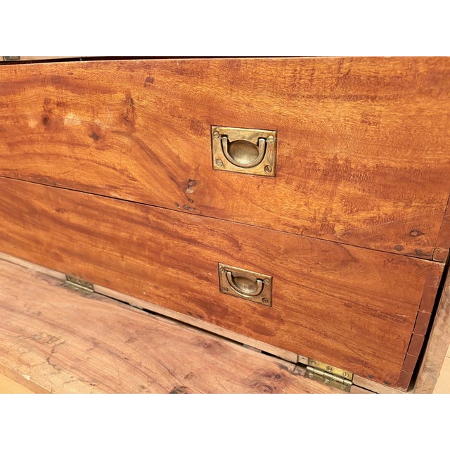 French Officers Cabin Trunk, 1850s For Sale - Image 16 of 18