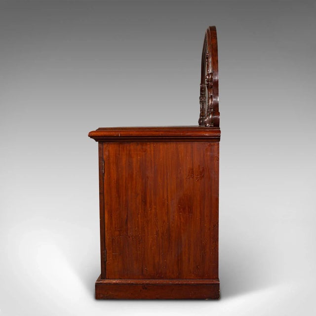 1850s Antique Victorian English Pedestal Sideboard For Sale - Image 6 of 13