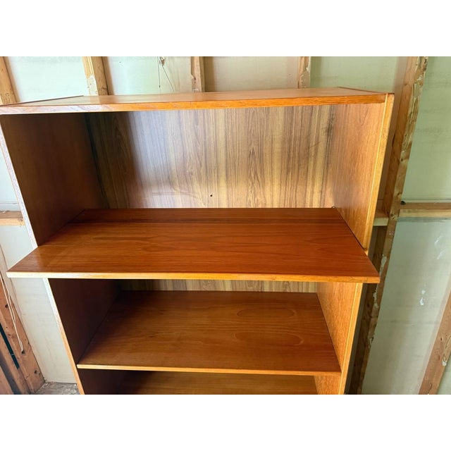 Pair of Mid Century Modern Teak Bookcases Storage Cabinets For Sale - Image 9 of 17