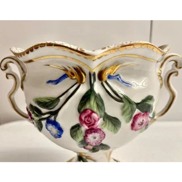 Late 20th Century Porcelain Small Urns - a Pair For Sale - Image 12 of 13