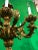 Gold Vintage Italian Hand Carved Eight Light Chandelier For Sale - Image 8 of 13