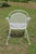 1970s Wrought Iron Patio Set—Four Armchairs and a Table With a Glass Top For Sale - Image 5 of 18