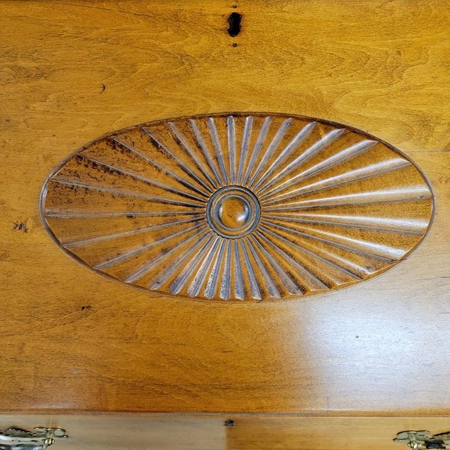 Antique American Slant-Front Secretary Desk in Maple, Early 19th Century For Sale In Raleigh - Image 6 of 11