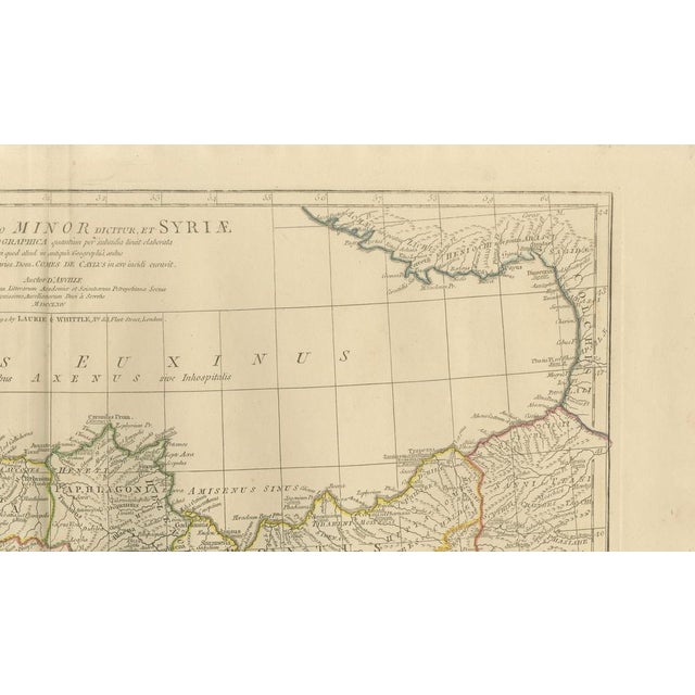 Antique Map of Asia Minor with Levant Anatolia, Syria and Cyprus, 1818 For Sale - Image 6 of 10