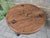 Brutalist Round Oak Coffee Table, 1970s For Sale - Image 6 of 9