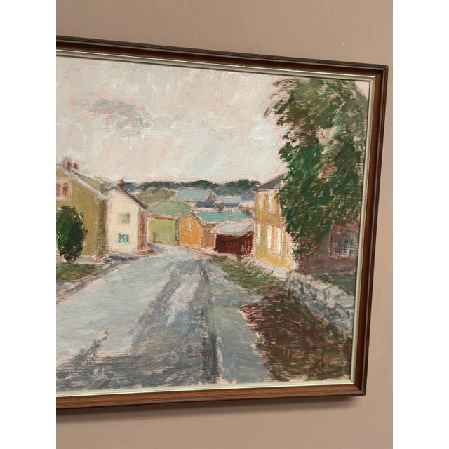 John Hedman, City View, 1982, Oil Painting on Panel, Framed For Sale - Image 12 of 18