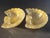 1950s Mid-Century Barovier & Toso Gold Fleck Scalloped Shell Bowls - a Pair For Sale - Image 10 of 13