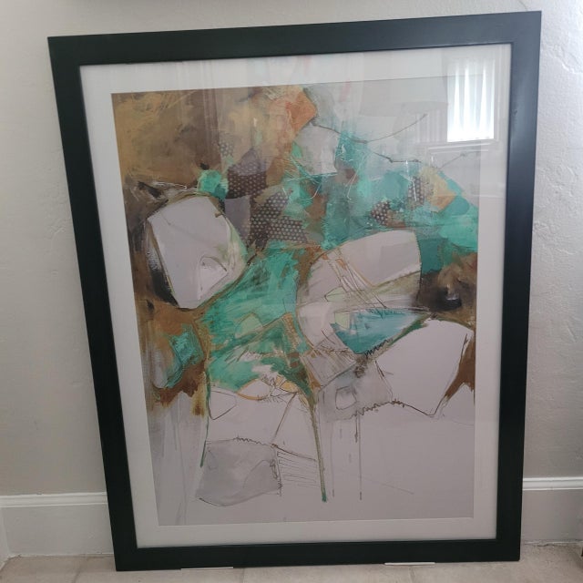 1980s Abstract Print Artist Unknown Reproduction For Sale - Image 10 of 11