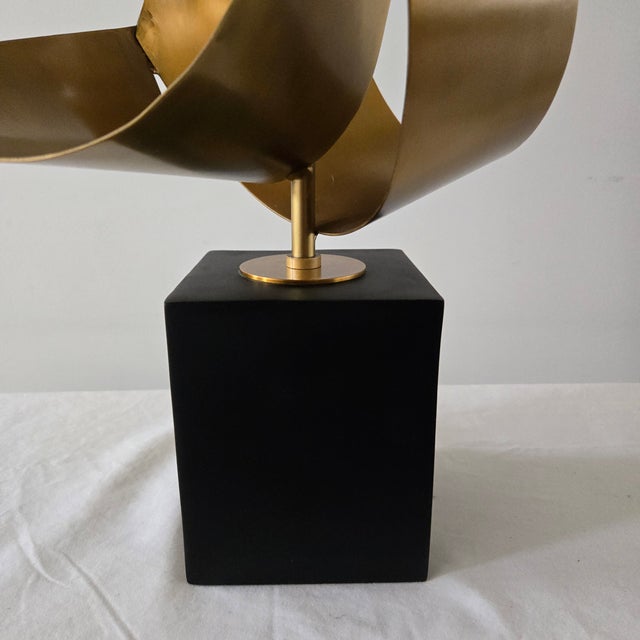 Restoration Hardware Large Brutalist Ribbon Buffet Statement Lamp 47"h X 9.5"w For Sale - Image 6 of 15