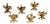 Brass Napkin Rings Utensils Knife Spoon Fork For Sale