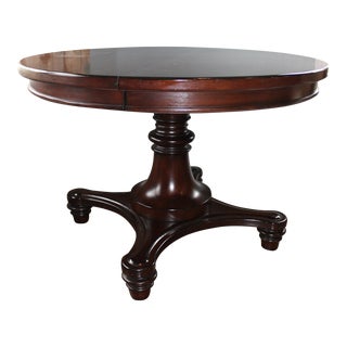 Pottery Barn Round Table With Extension For Sale