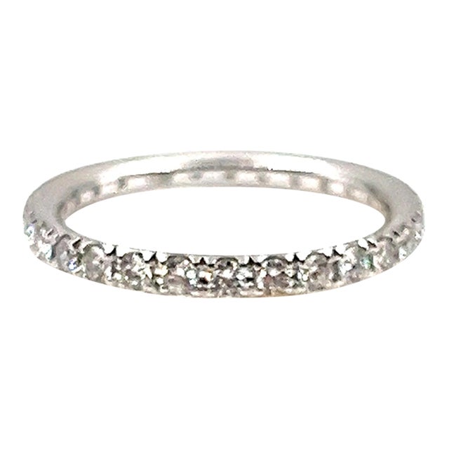 0.79 Ct Diamond Eternity Ring Size 6 For Sale