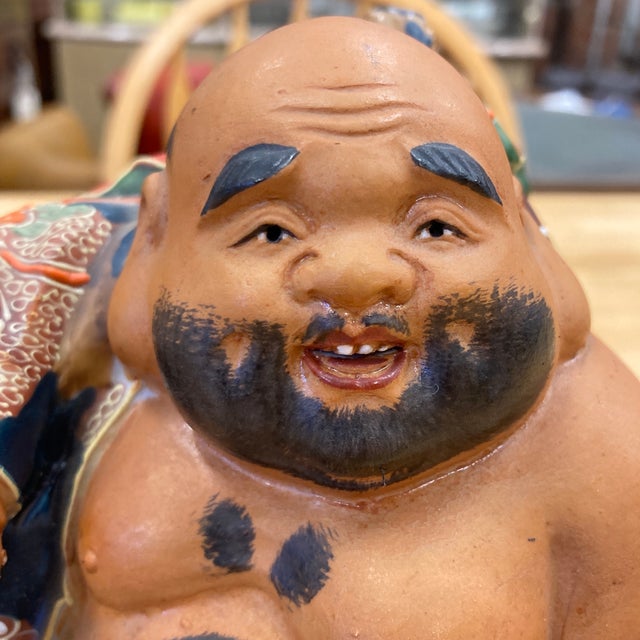 Early 20th Century Japanese Antique Kutani Hotei Buddha For Sale In New York - Image 6 of 6