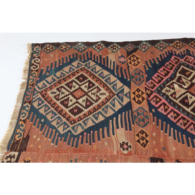 Antique Kurdish Flatweave Kilim From Van For Sale - Image 11 of 12
