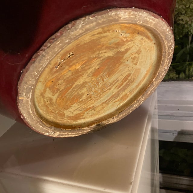 Ceramic Late 19th Century Chinese Flambe Tianqiuping Floor Vase For Sale - Image 7 of 10