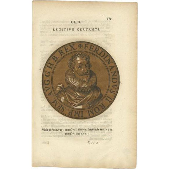 Goltzius, Ferdinand II, 1645, Paper For Sale