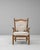 20th Century French Provincial Style Oak Armchair with Sculpted Back and Round For Sale - Image 16 of 18