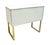 Wood 20th Century Art Deco Style Italian White, Black /Gold Chest Cabinet / Sideboard For Sale - Image 7 of 9