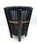 Late 20th Century Vintage Black Bamboo & Rattan Wastebasket – British Colonial / Chinoiserie For Sale - Image 5 of 12