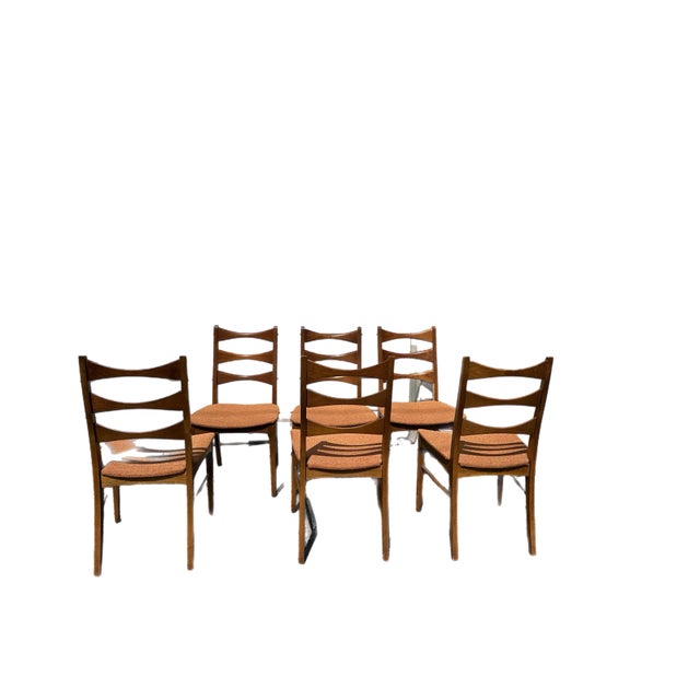Wood 1960's Lane Rhythm Dining Chairs - Set of Six For Sale - Image 7 of 7