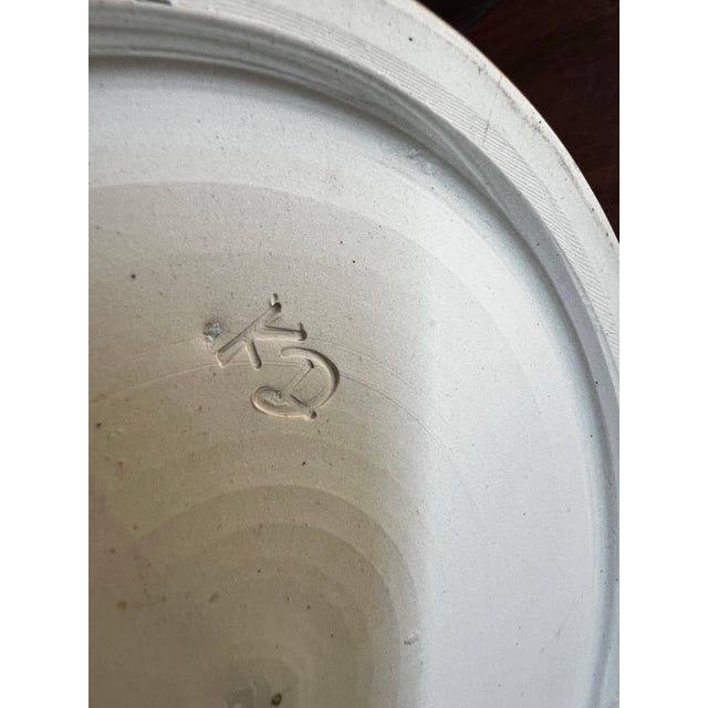 1970s Peacock Ceramic Mid Century Bowl For Sale - Image 9 of 9