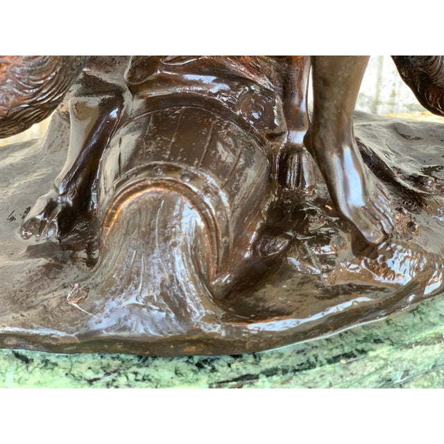 Early 20th Century Cast Bronze Statue of a Cherub Angel Signed by Ferdinando de Luca, Italy For Sale - Image 12 of 18