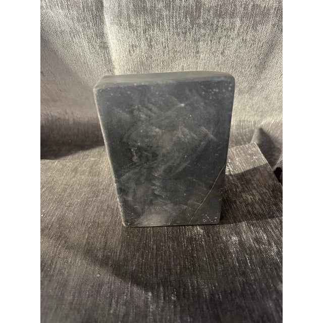 Mid 20th Century Polished Granite With Flat Polished Red Center Bookend For Sale - Image 4 of 4