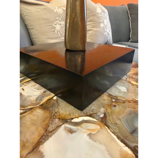 1990s "Grace" by Ante Bullion Bronze Modernist Abstract Sculpture on Stone Base With Name Plaque Dated 1995 For Sale - Image 5 of 7