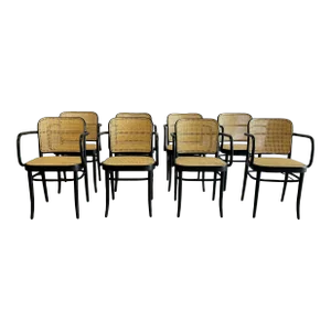 Ton Hoffmann Dining Arm Chair, Set of 4