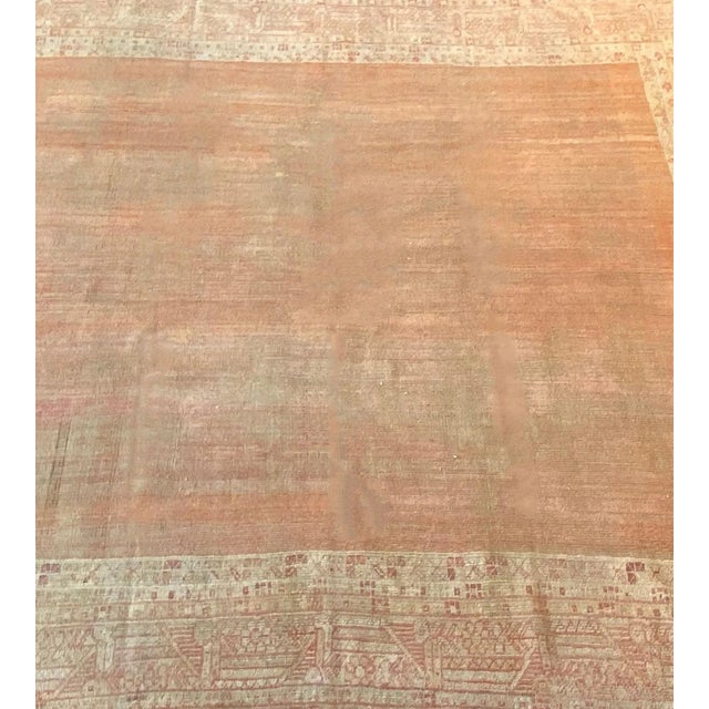 Turkish Late 19th Century Antique Handwoven Oushak Rug For Sale - Image 3 of 7