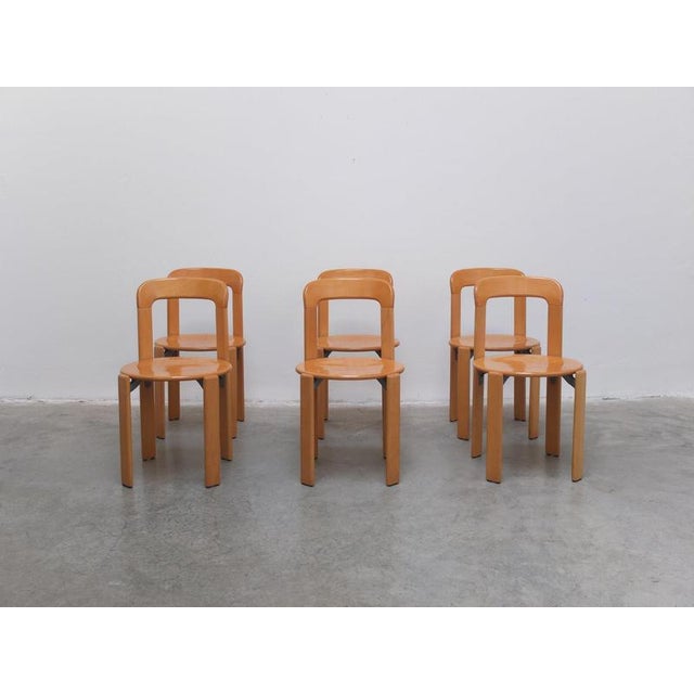 Rey Chairs by Bruno Rey for Dietiker, Switzerland, 1971, Set of 6 For Sale - Image 17 of 17