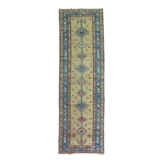 Early 20th Century Tribal Persian Kurd Bidjar Runner - 3'6" x 13'5" For Sale