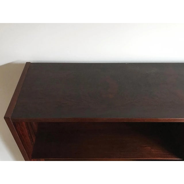 Scandinavian Dark Wood Bookcase by Gunni Omann, 1960s For Sale - Image 10 of 13