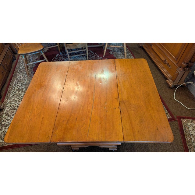 Empire Double Drop-Leaf Table For Sale - Image 4 of 18